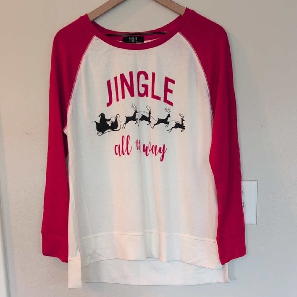 Red and White Jingle All the Way Sweatshirt